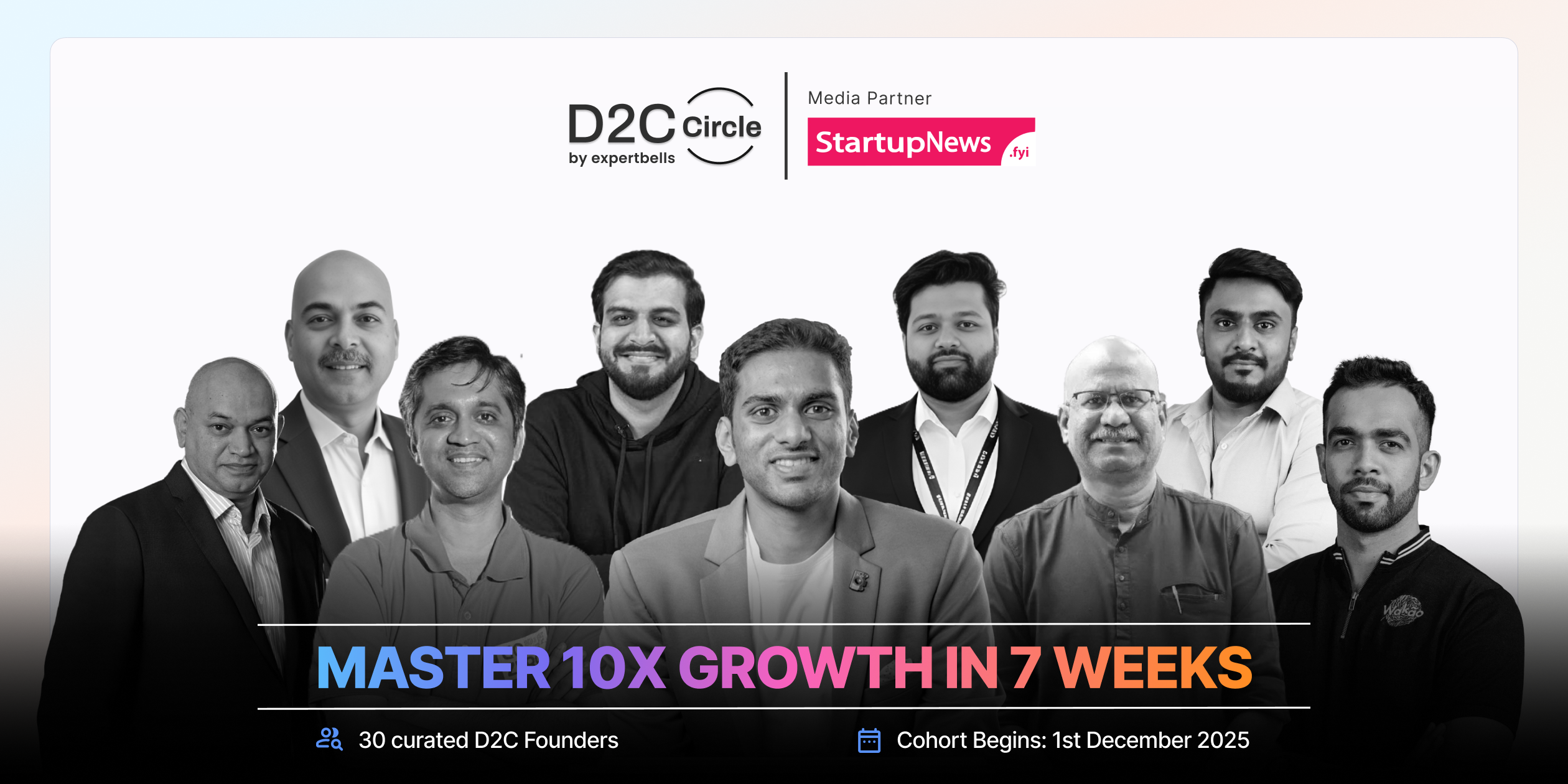 D2C Circle | Cohort | 1 December – 19 January