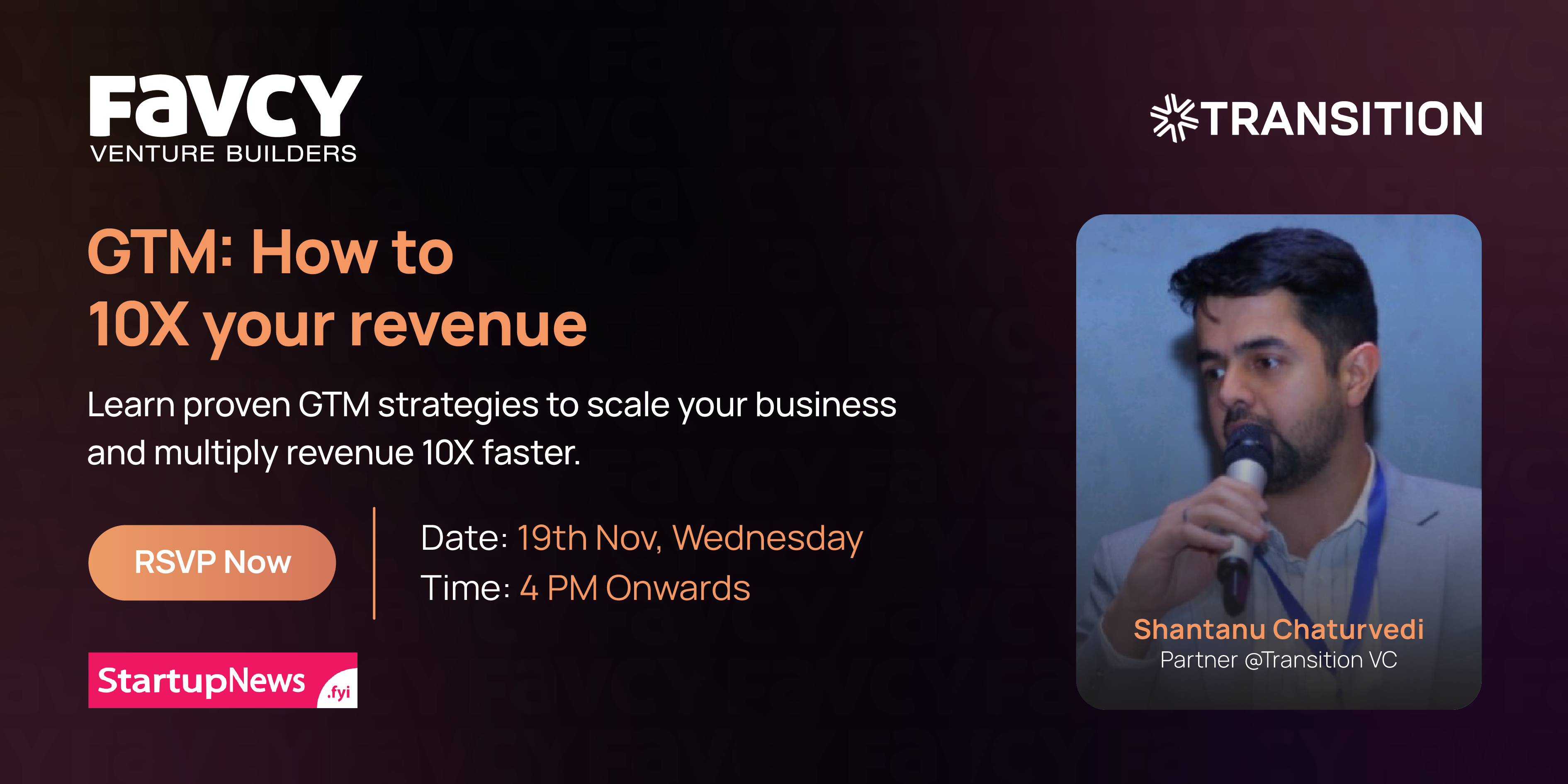 GTM: How to 10X Your Revenue | Online | 19 November