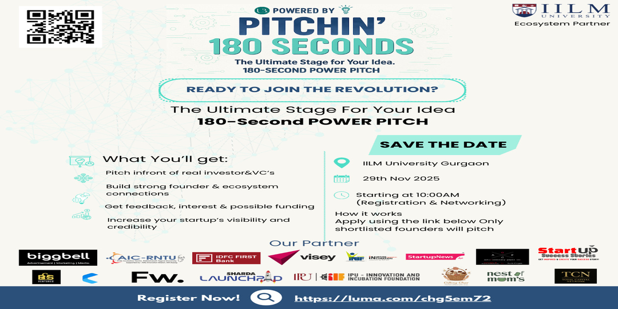 Pitchin 180Seconds | Gurugram | 29 November