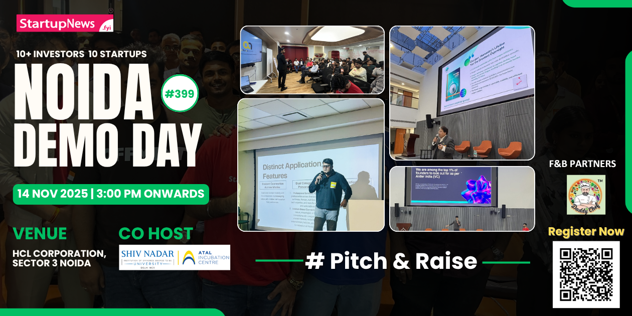 Noida Demo Day 2025 | Startup Pitching & Investor Connect | 14 November