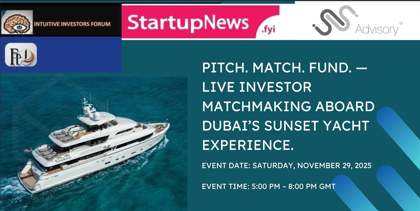 Pitch. Match. Fund. | Dubai | 29 November