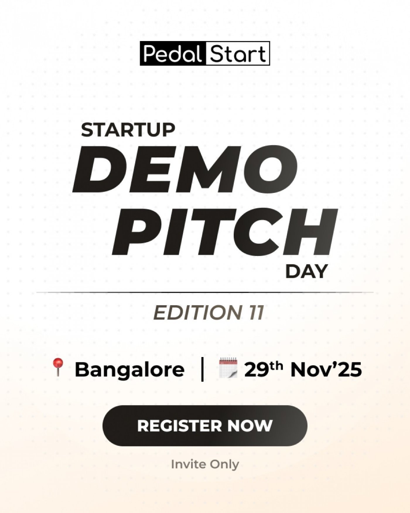 Startup Demo Pitch Day | Bengaluru | 29 November