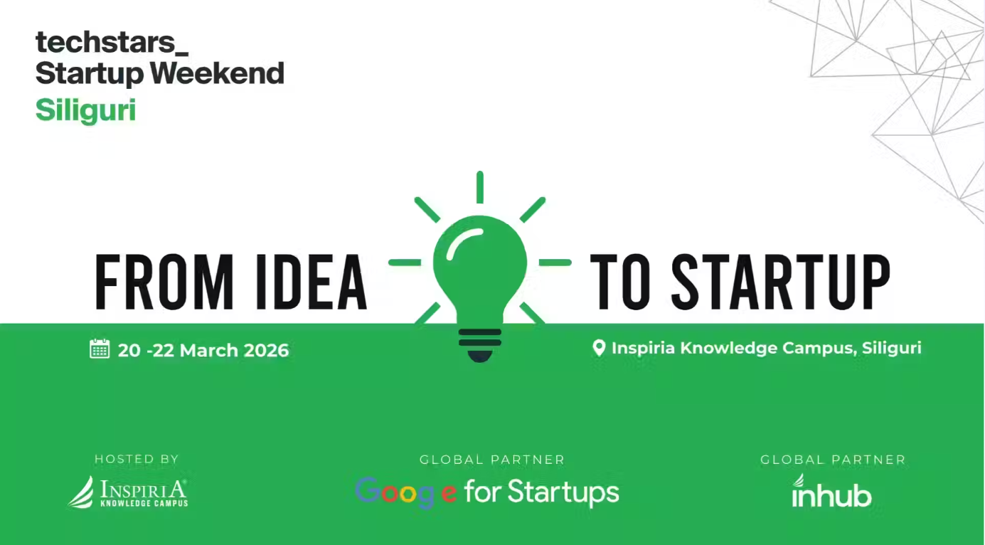 TECHSTARS STARTUP WEEKEND | SILIGURI | 20 – 22 March 2026