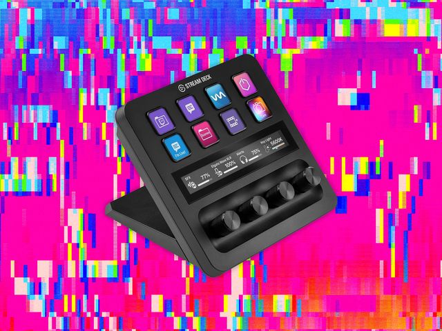 Black device with knobs and narrow rectangular screen