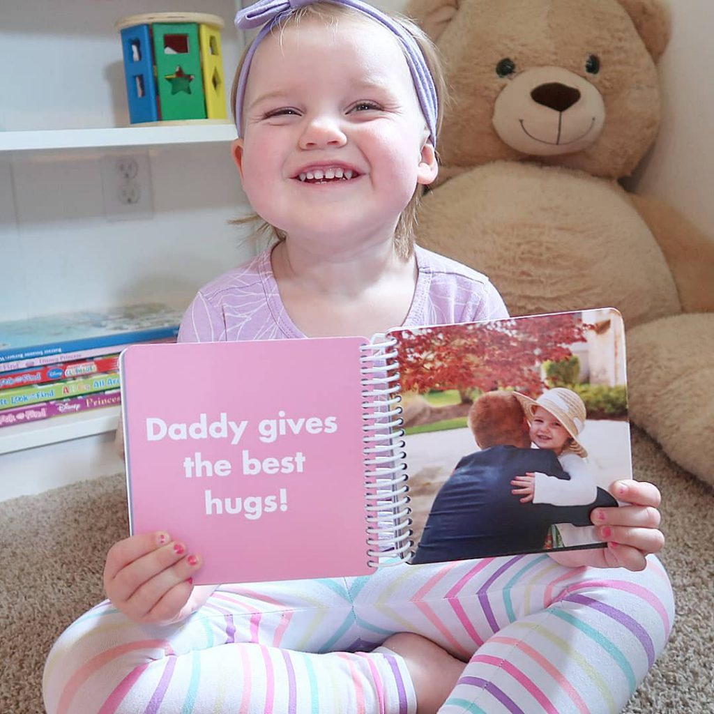 Daddy & Me Board book for Father's Day. Custom photo book by Pinhole Press