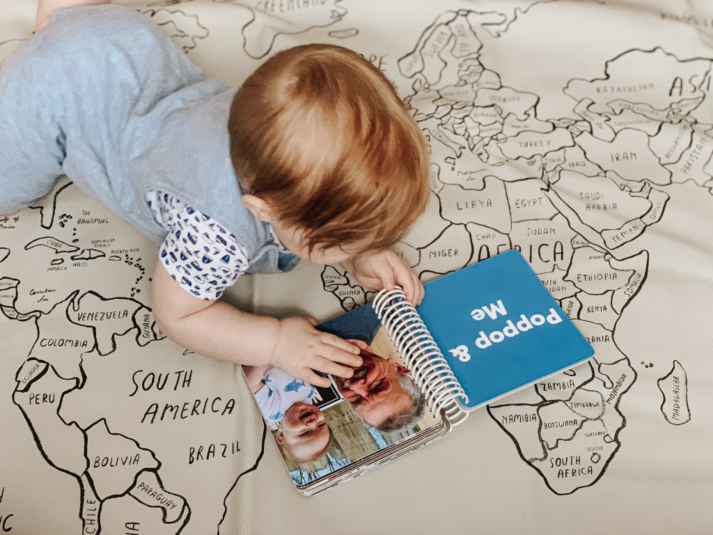 Grandpa & Me Custom Board Book by Pinhole Press. Customized by @BringingUpBears on Instagram