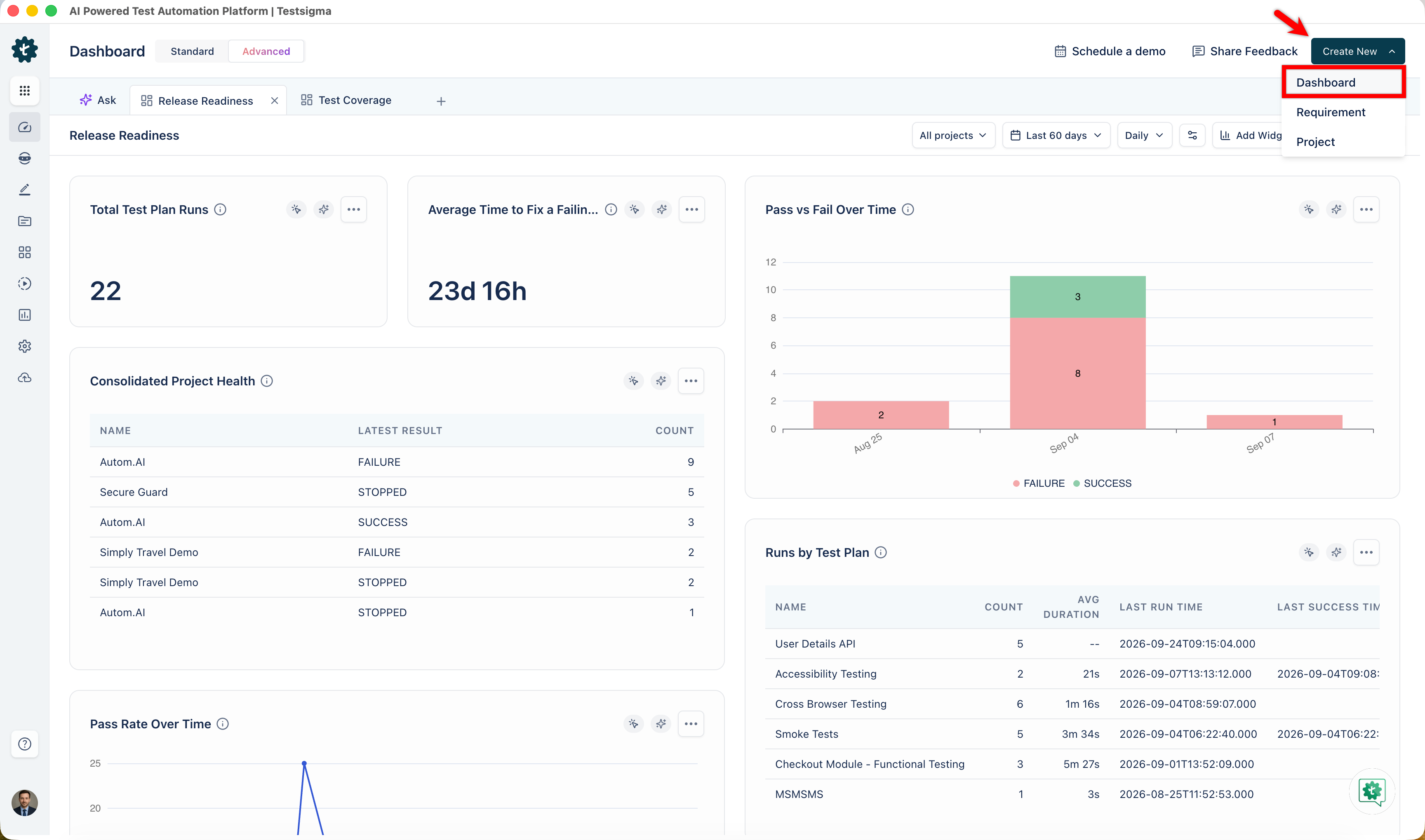 Create Advanced Dashboard