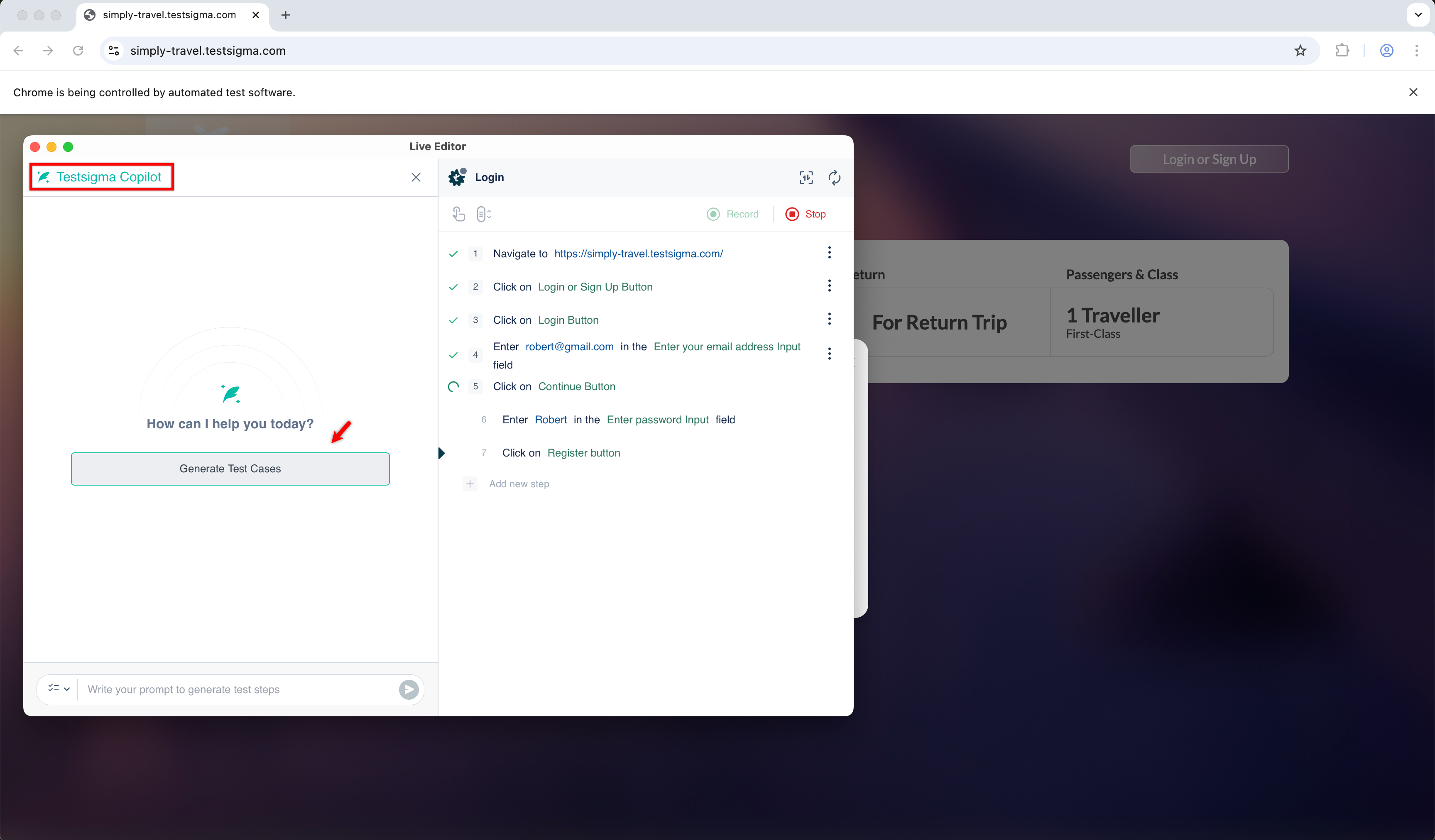 Copilot in Live Editor