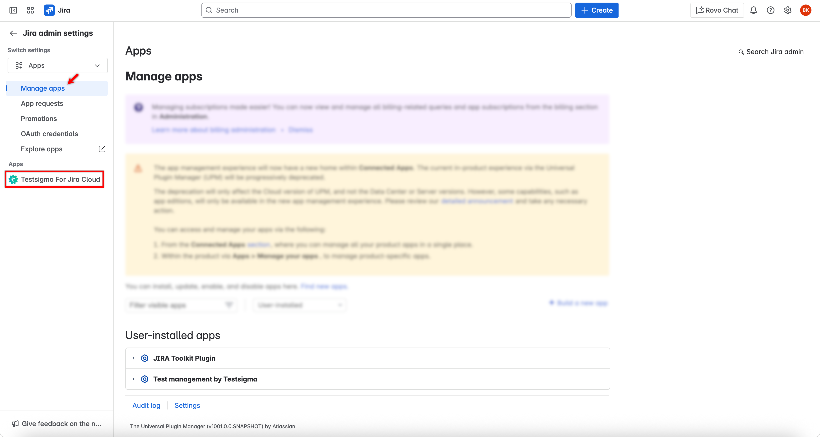 Testsigma App for Jira Cloud