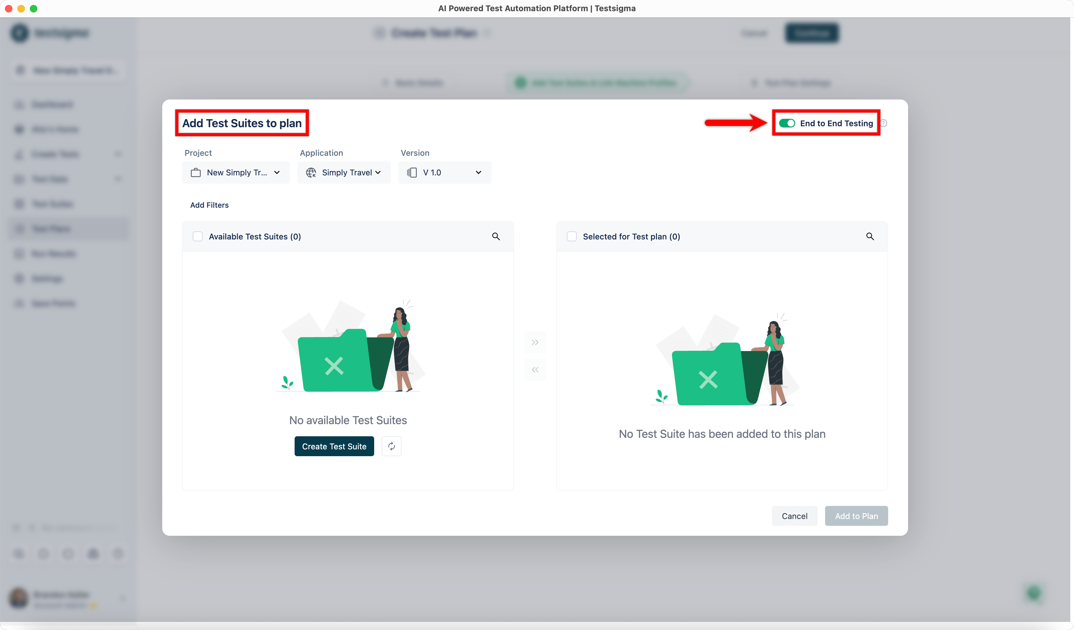 End-to-End Testing Toggle