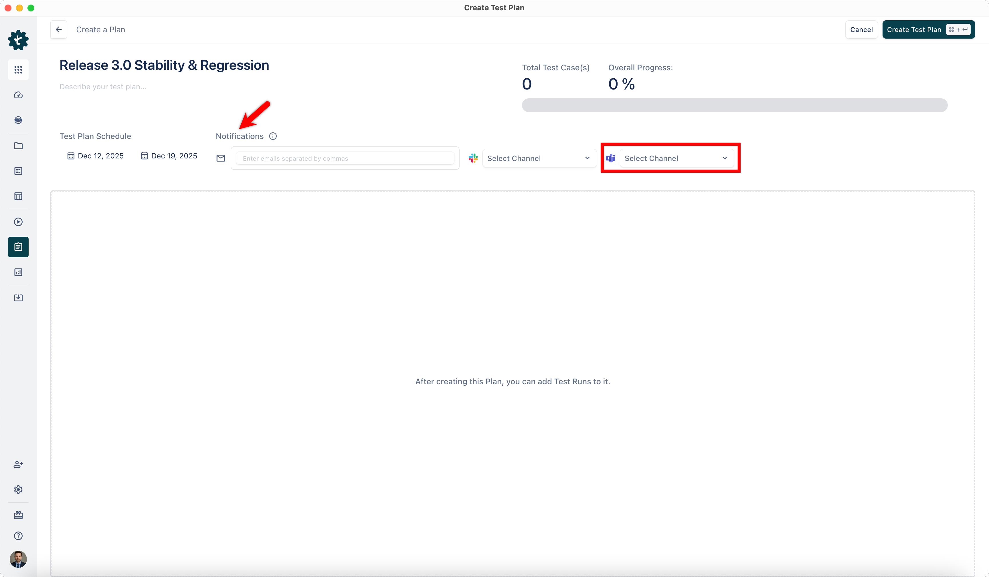 MS Teams Notifications Setup