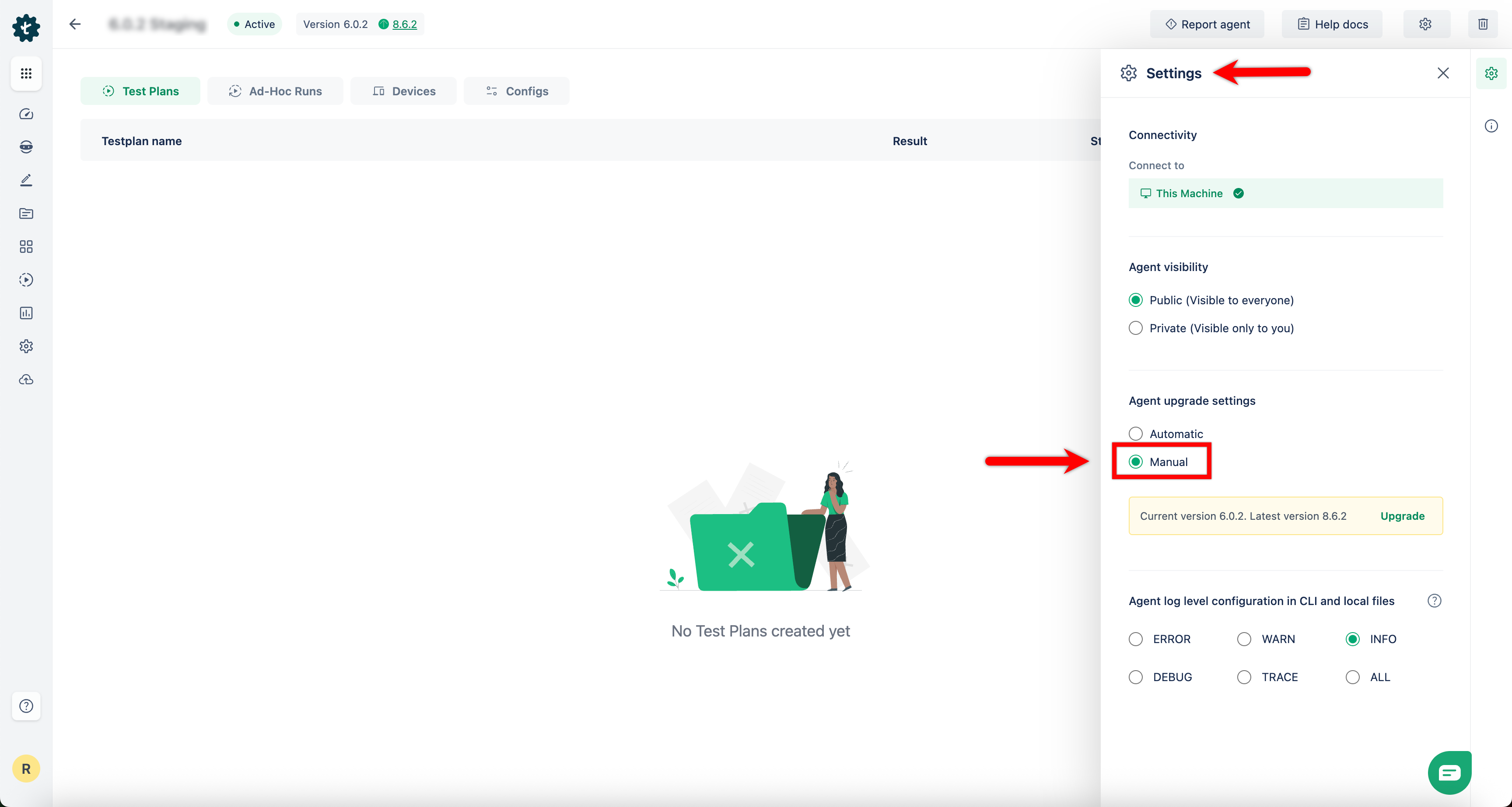 Agent Manual Upgrade