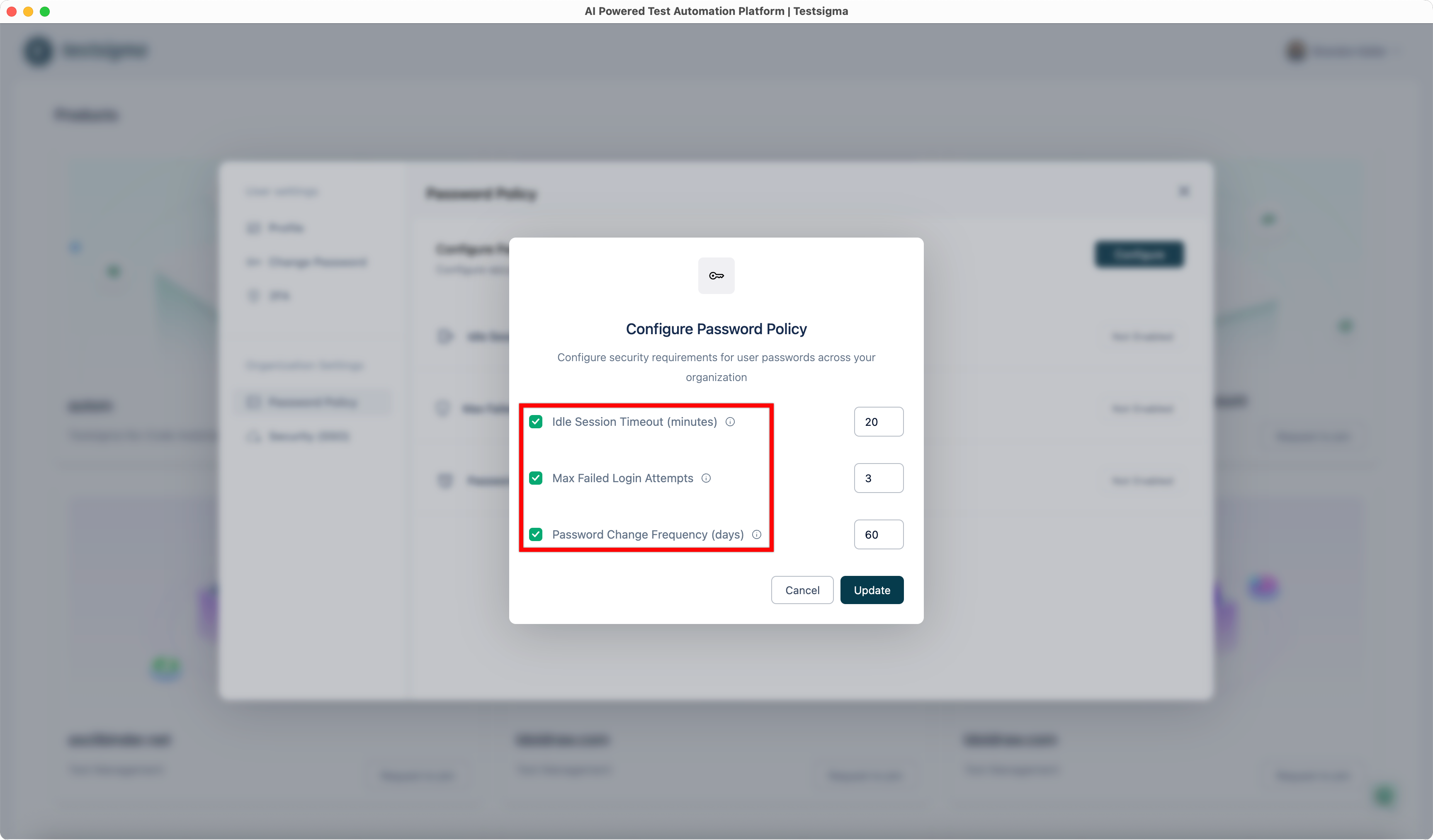 Configure Password Policy