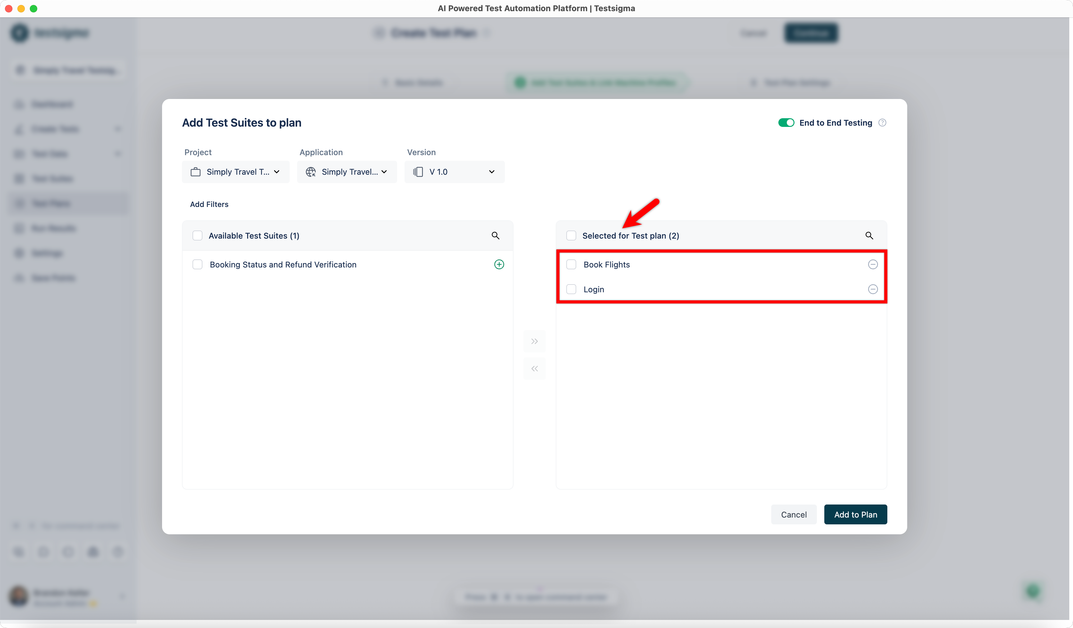 Suites Selected Section
