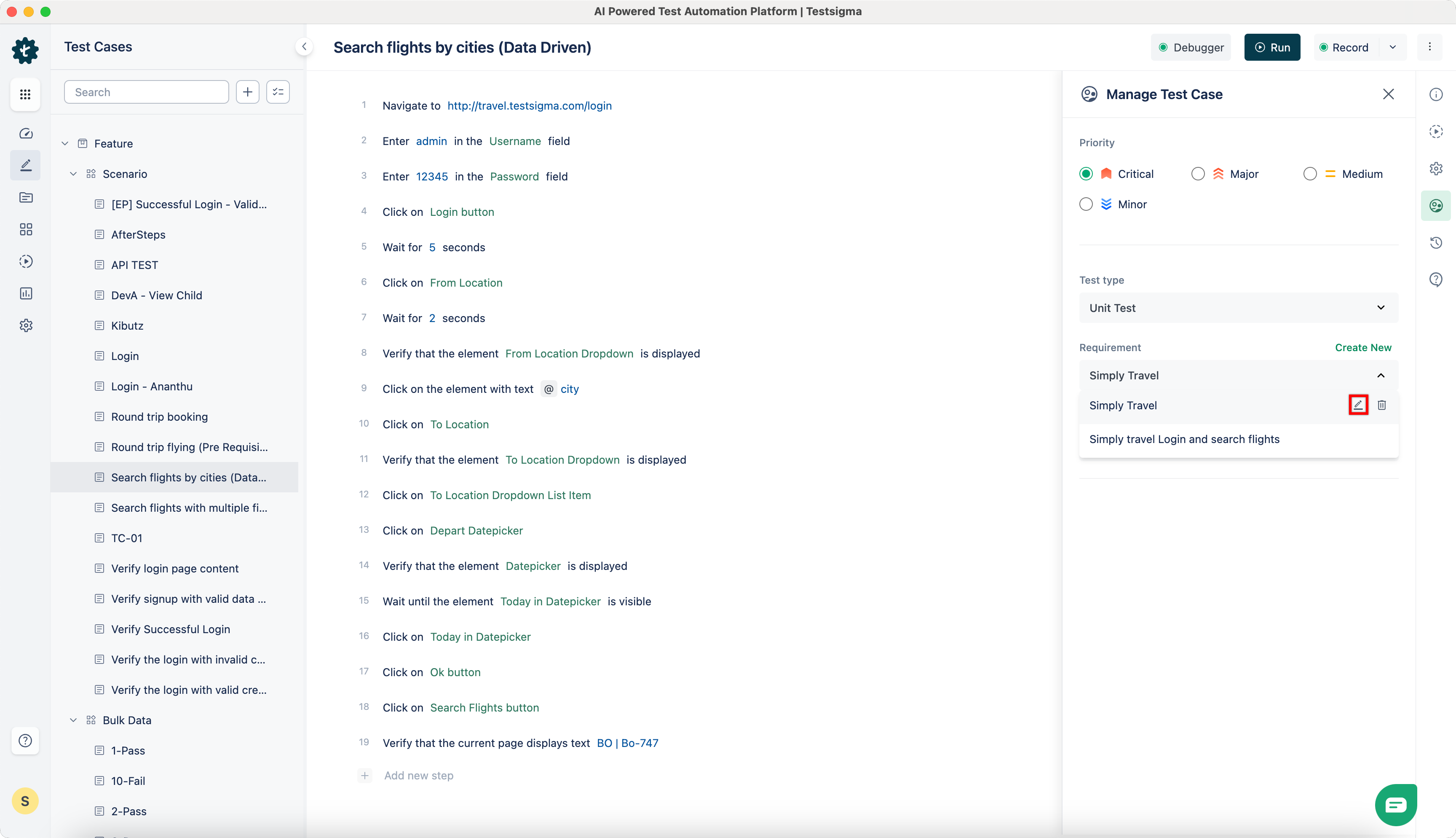 Edit a requirement 1
