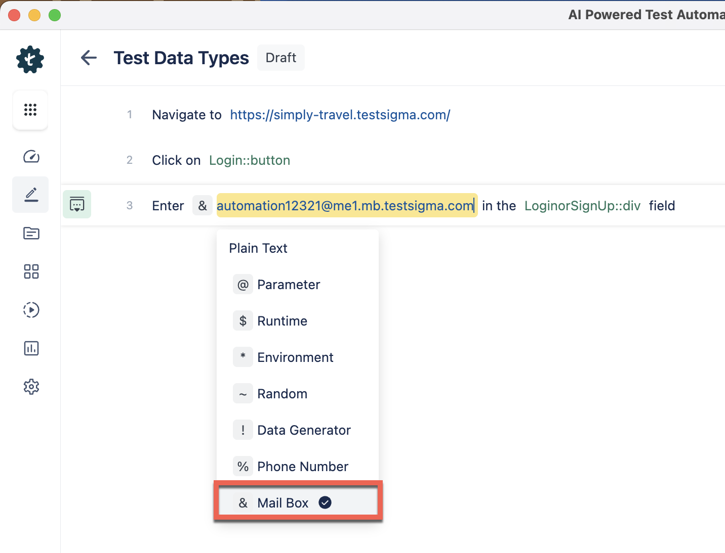 Mail Box Data Type