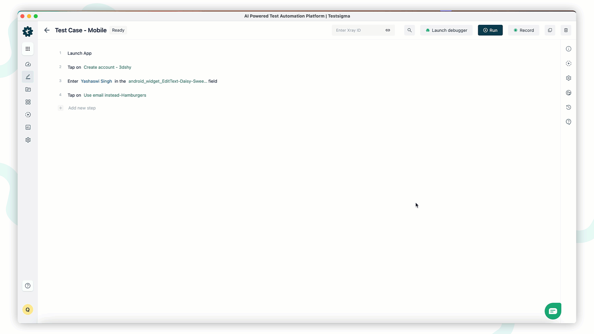 launch debug mode on android or ios devices