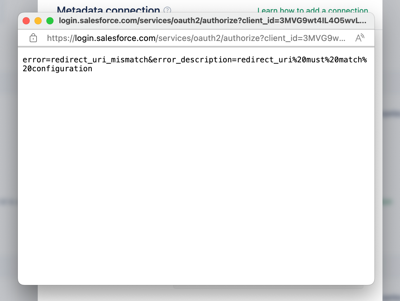 Auth Failure