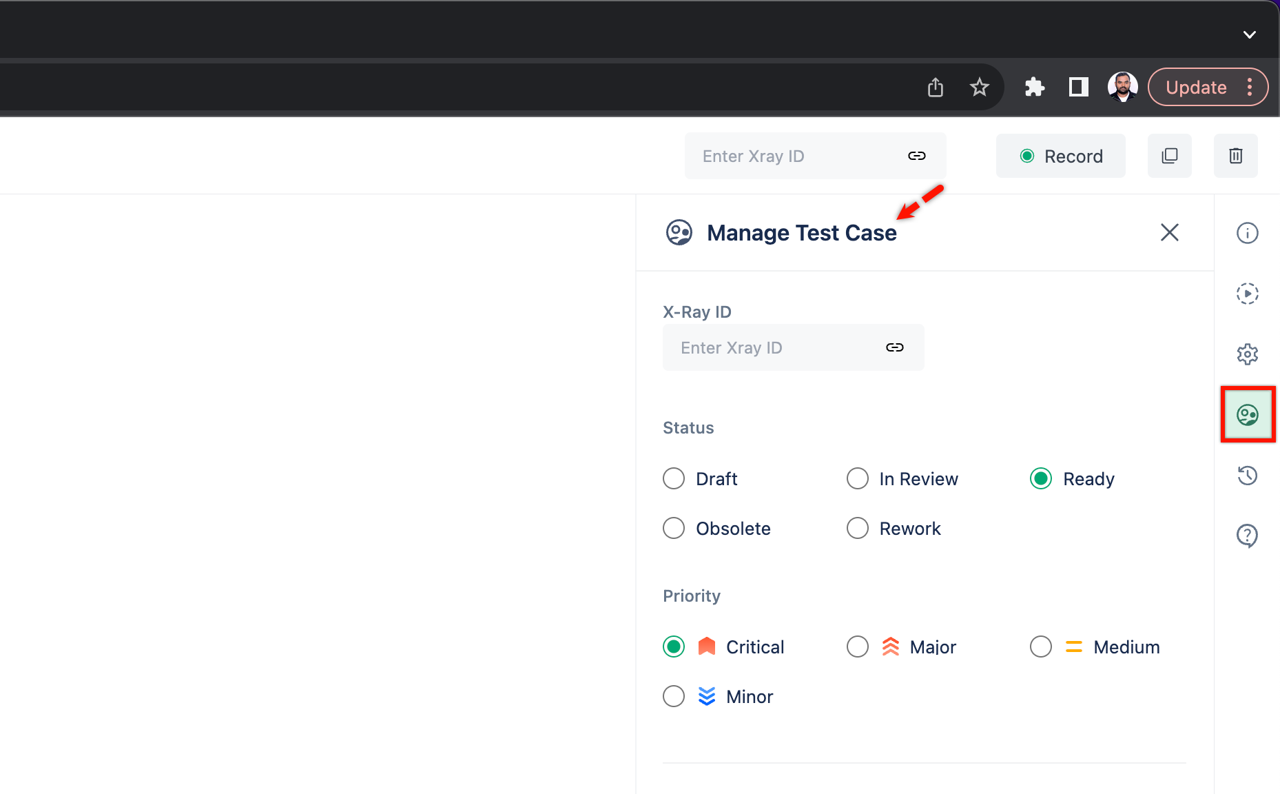 Manage Test Case