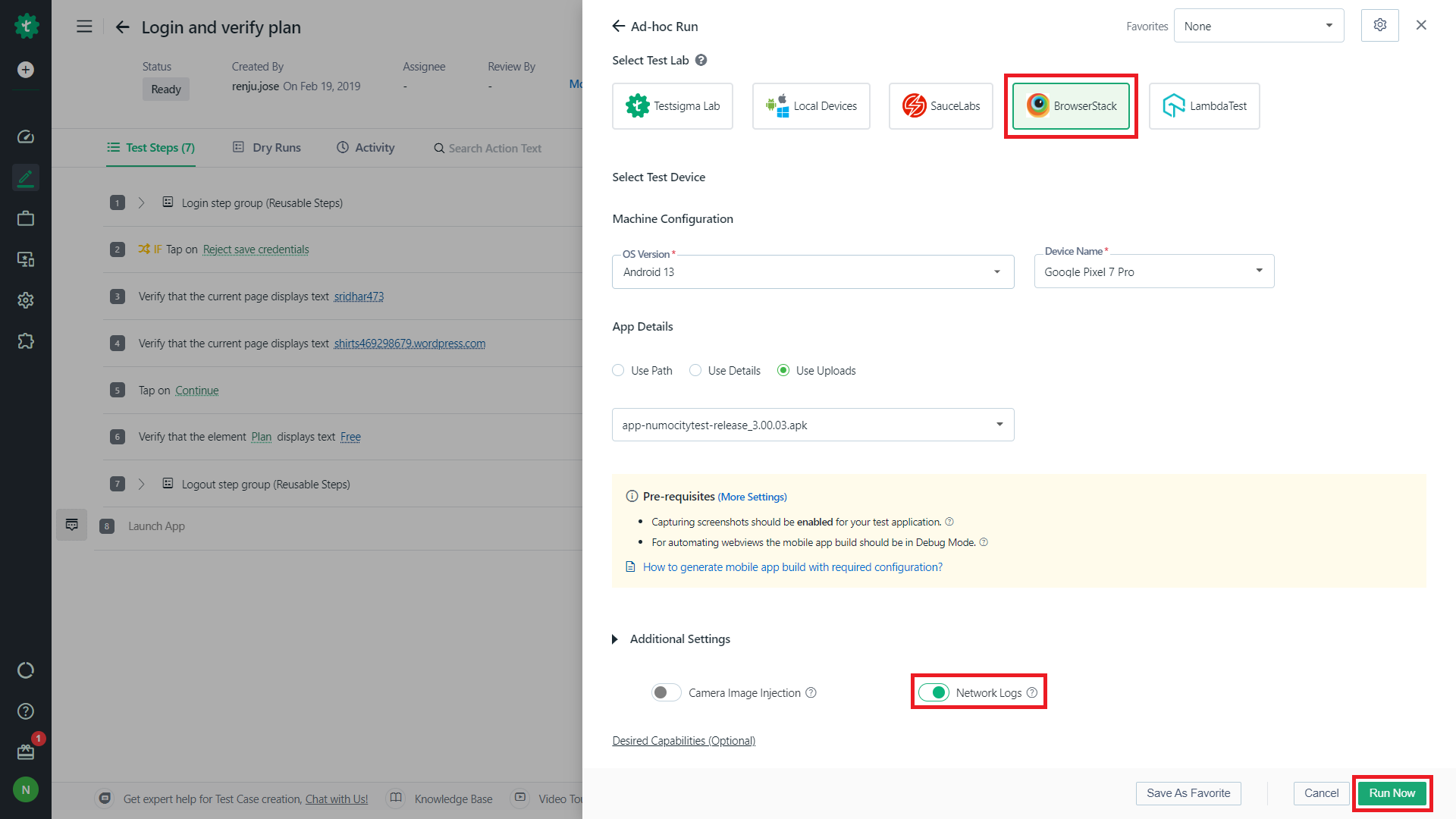 BrowserStack as a Test Lab