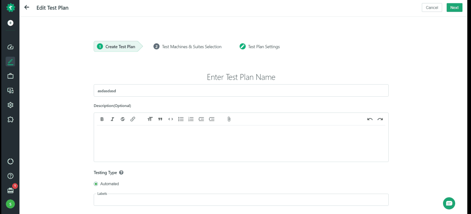 Environment in Test Plan
