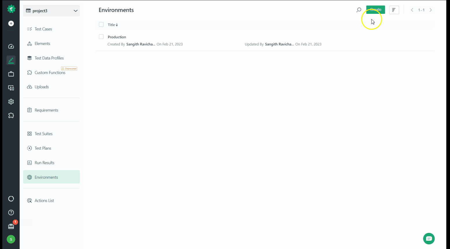JSON environment