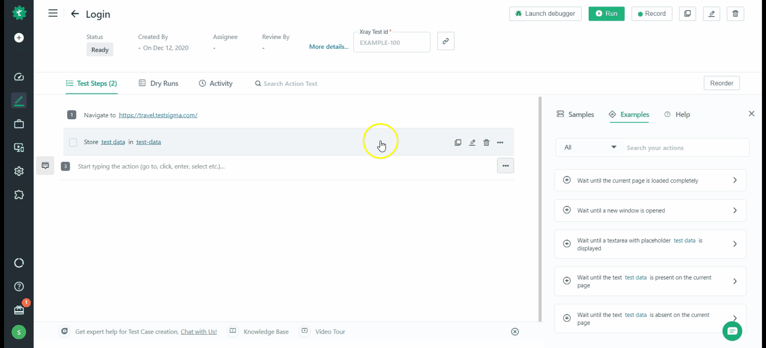 gif for test step settings usage