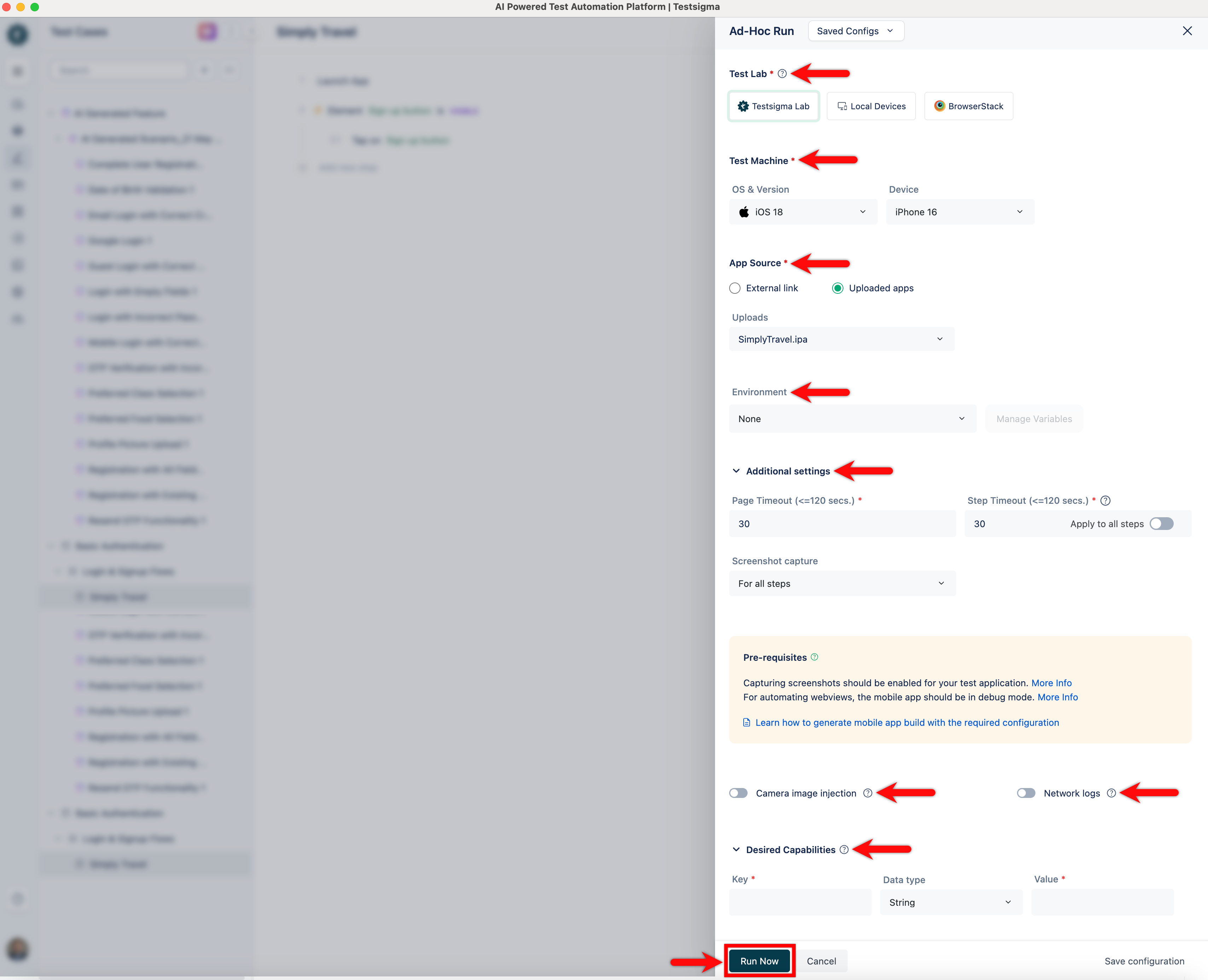 Ad-hoc screen for iOS Application