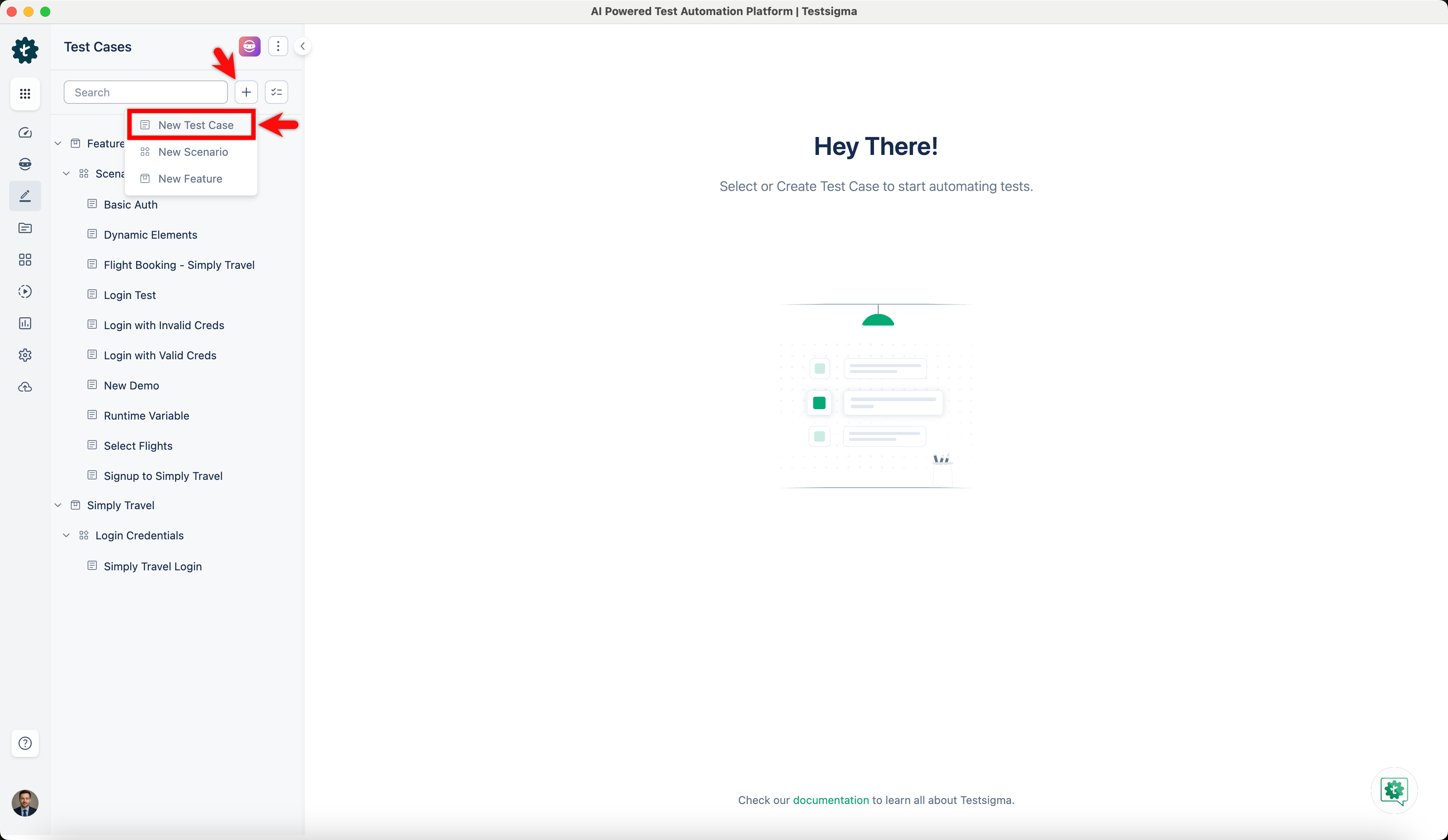 Search bar test case