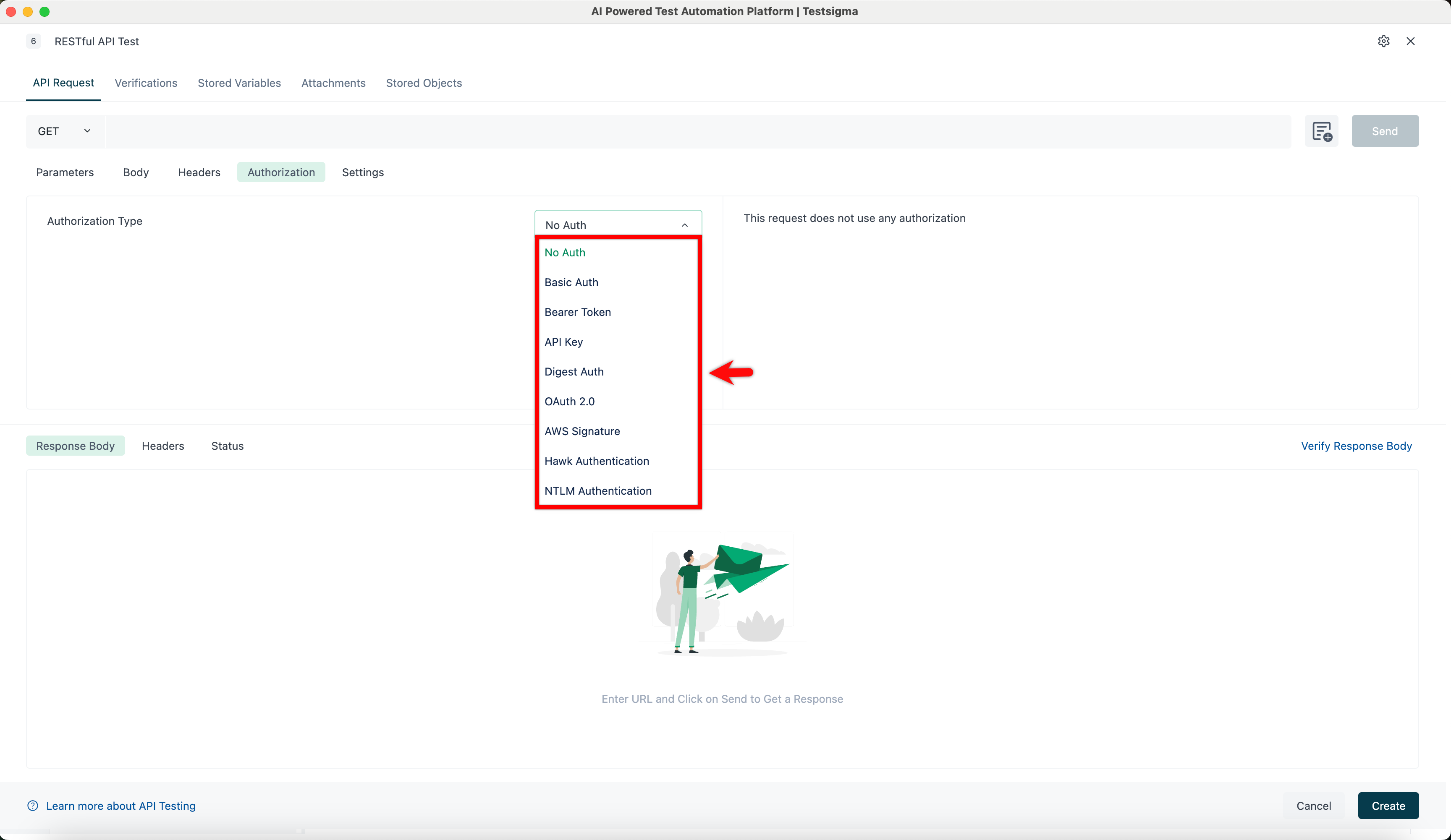 Authorization in API Request