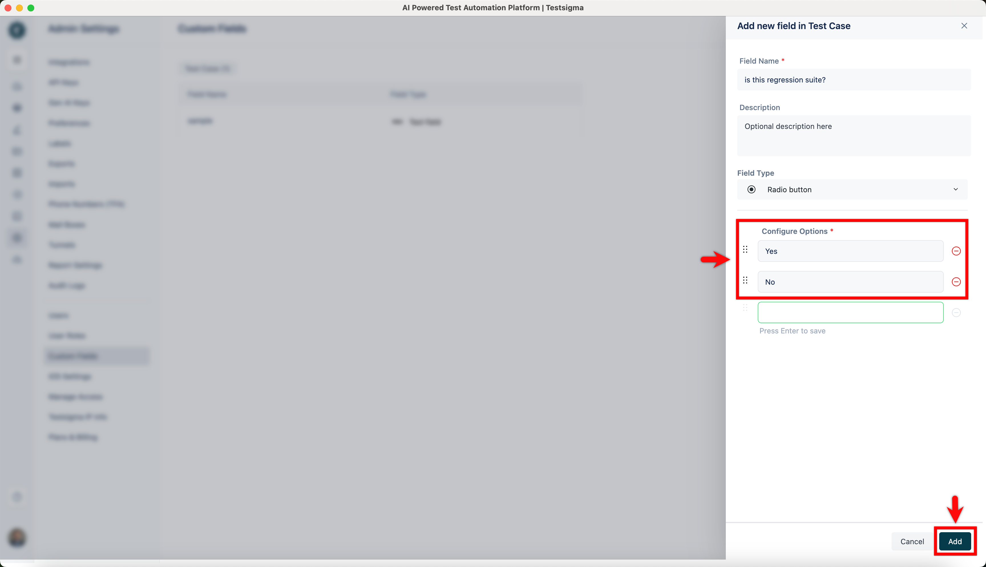 Create custom fields 7