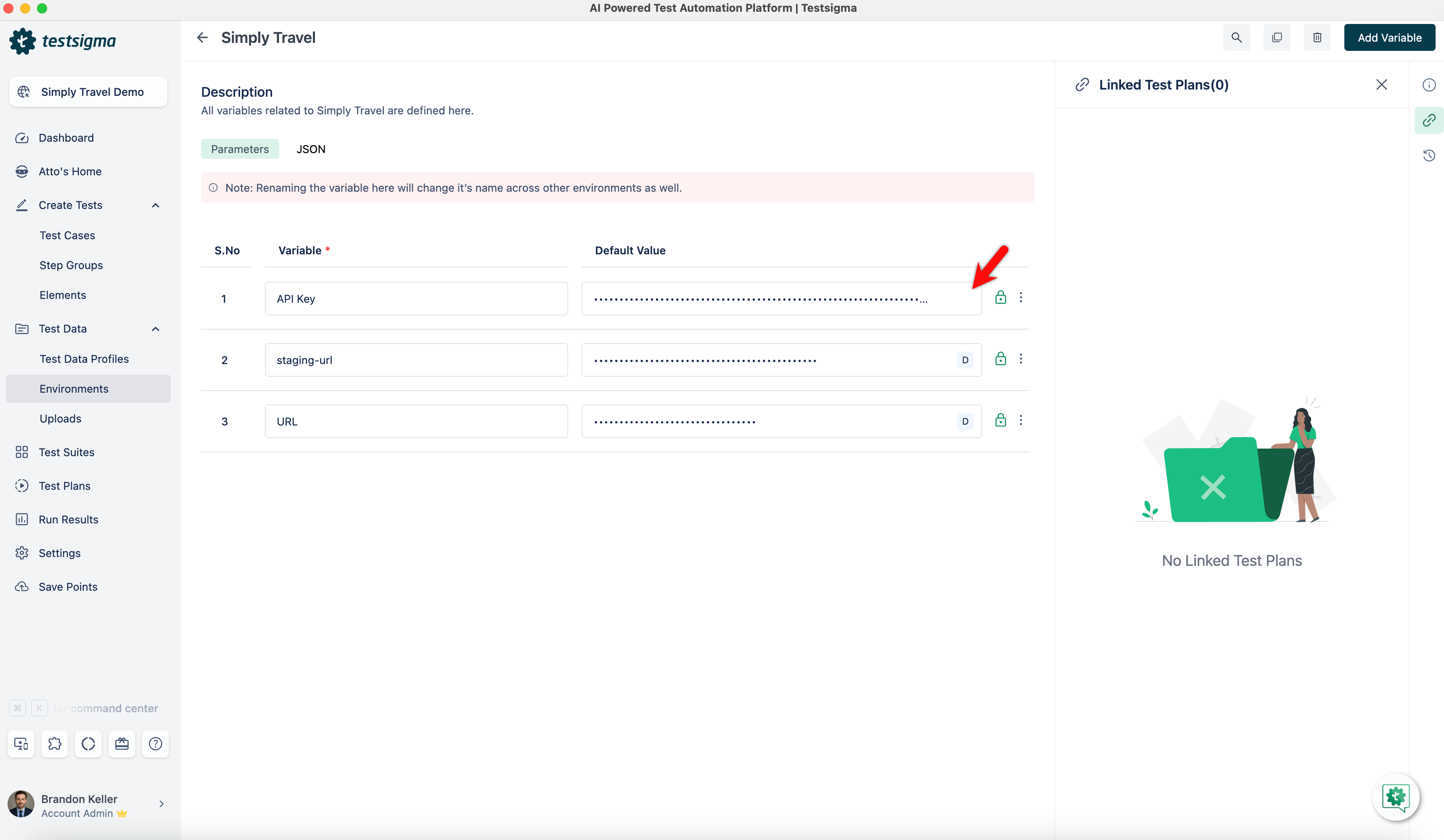 No Default Indication