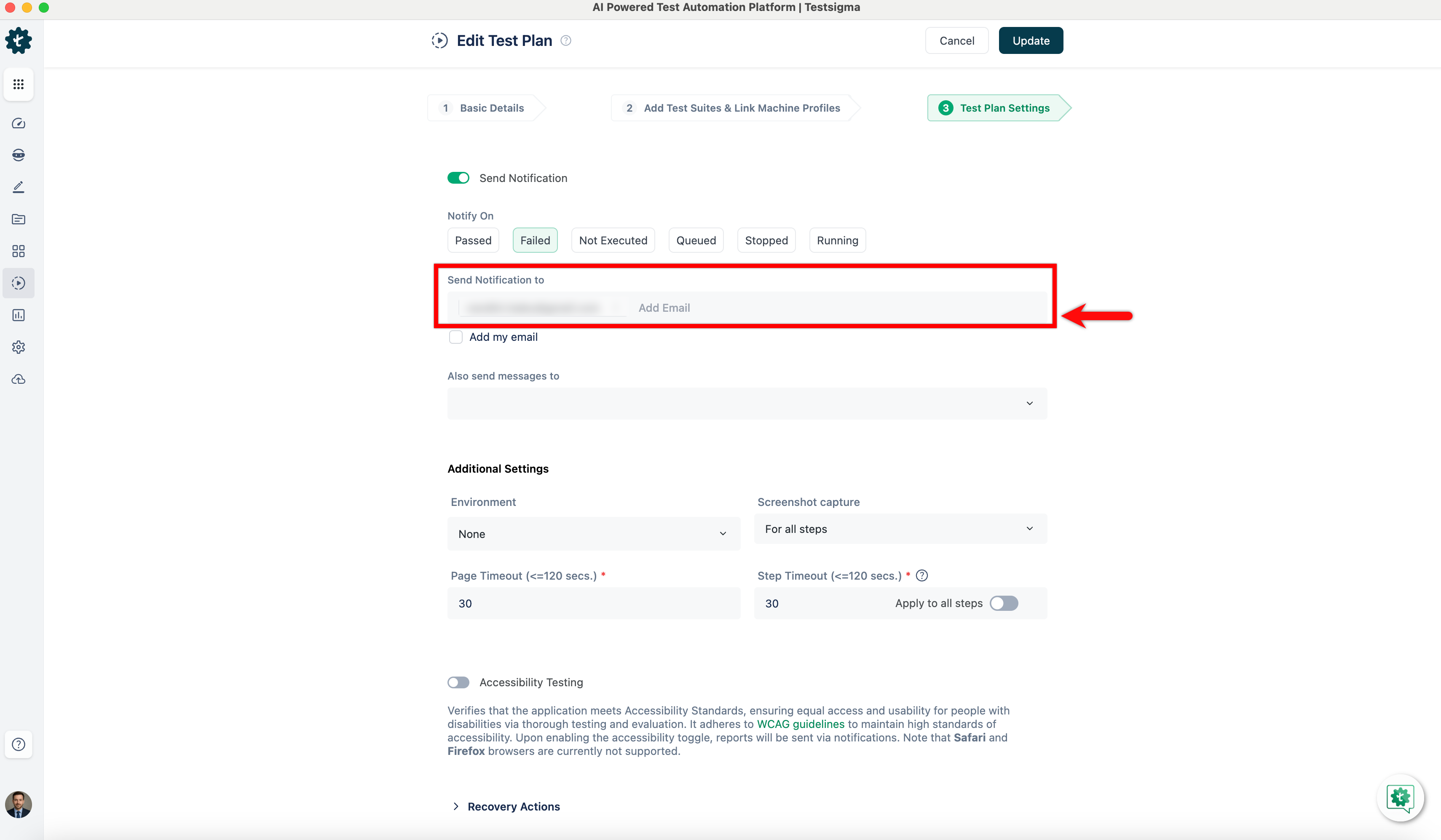 Send Notification to