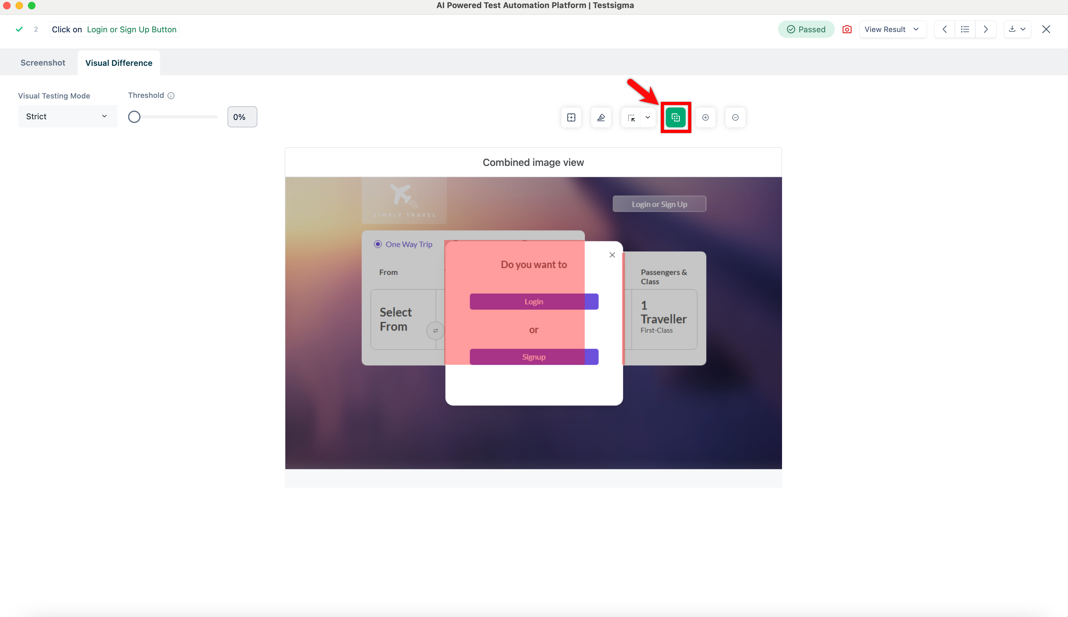 Megre base image and current image