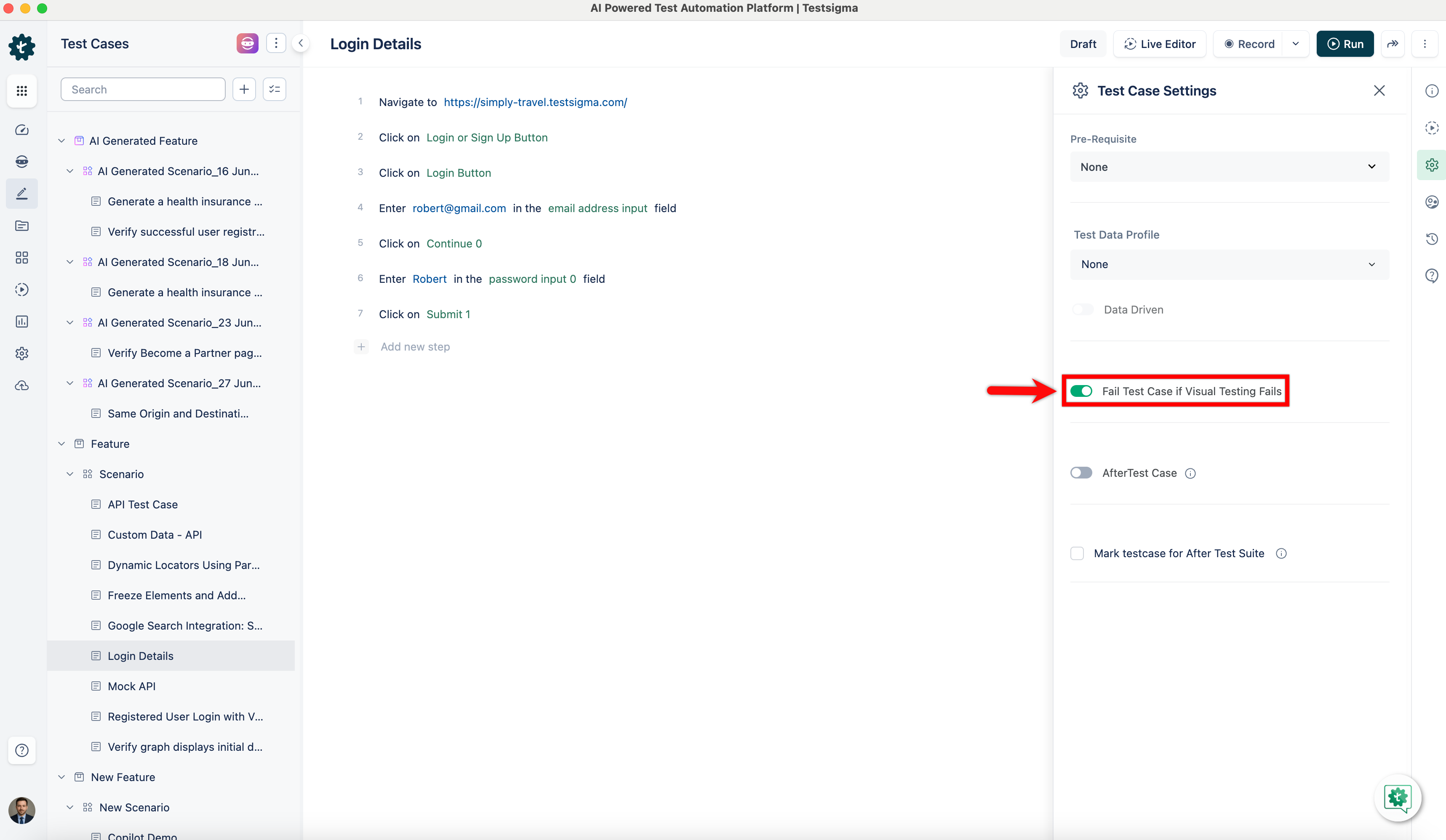 Perform Visual Testing