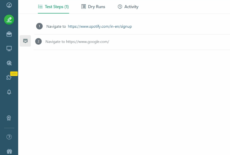 test step types 