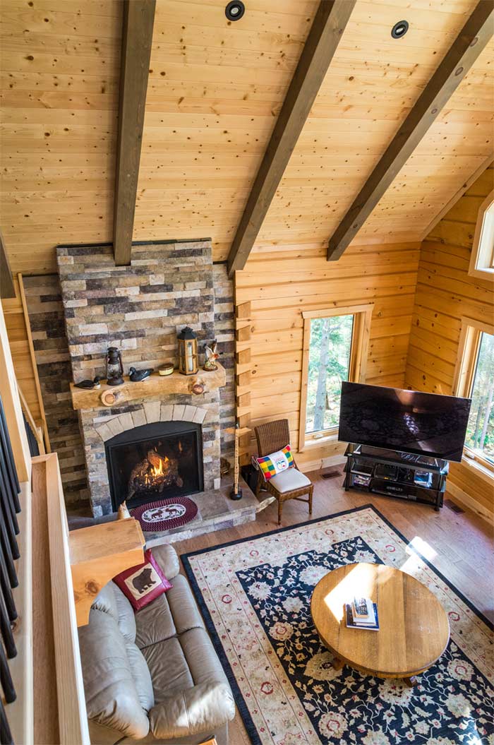 Woodland Creek Log Home Floor Plan by 1867 Confederation Log & Timber Frame