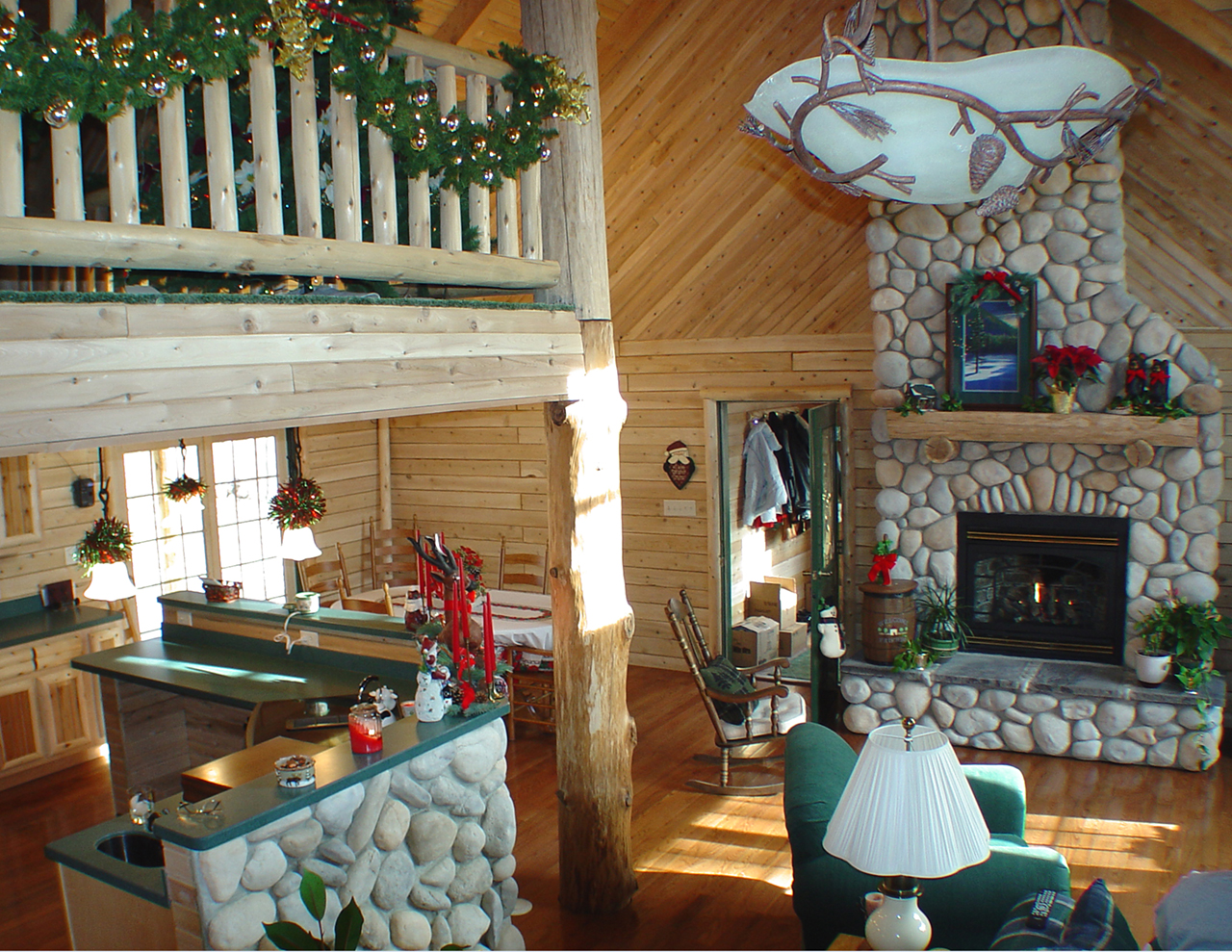 Cedar Junction Log Home Floor Plan by Cedar Direct