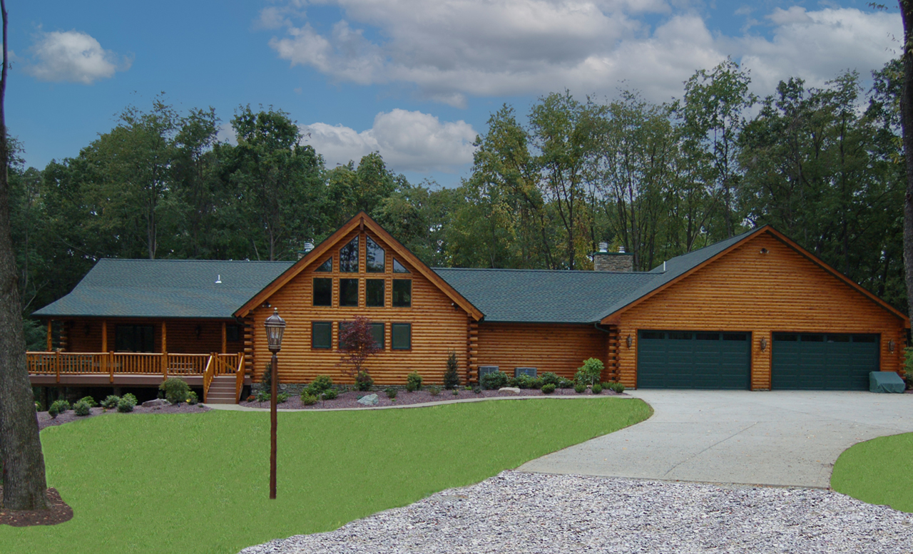 Lakeside Log Home Floor Plan by Cedar Direct