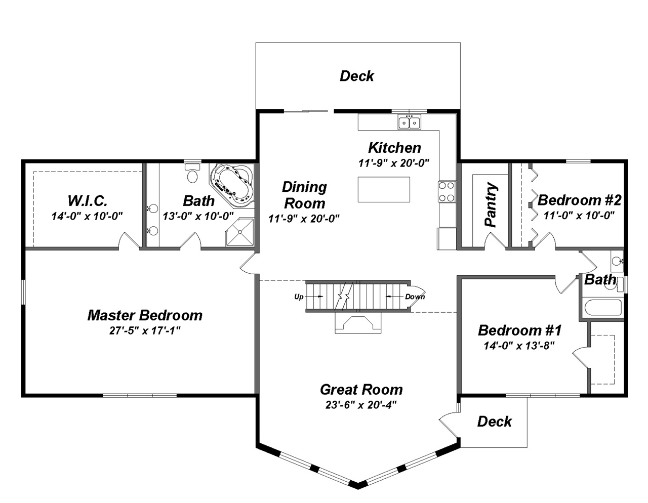 Tionesta Log Home Floor Plan by Cedar Direct
