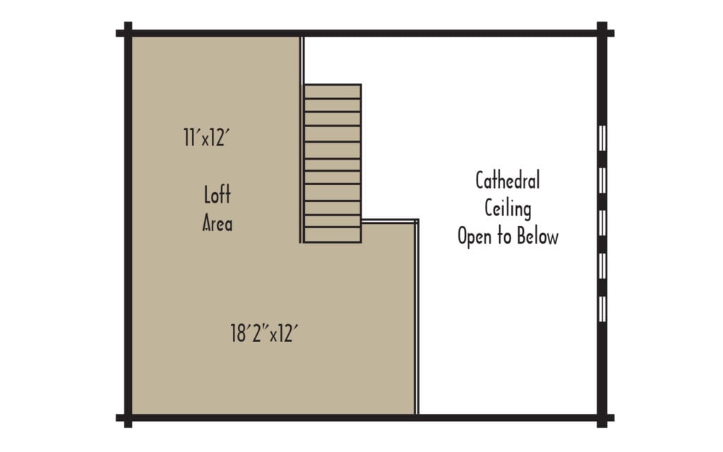 Rockwood Home Plan by Coventry Log Homes