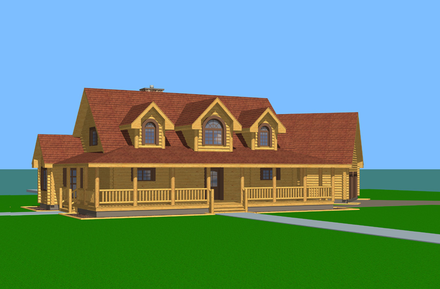 Summit Home Plan By Expedition Log Homes