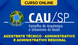 Capa Curso CAU-SP 2026 -  Assistente Técnico - Administrativo e Administrativo Regional