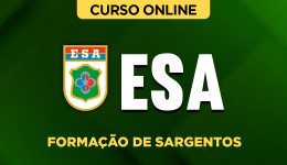 Capa Curso ESA - Formação de Sargentos - Área Combatente/Logística e Aviação