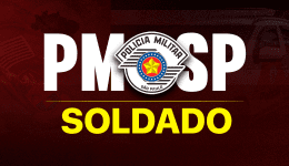Capa Curso Completo PM-SP Soldado + 2 Simulados Bônus
