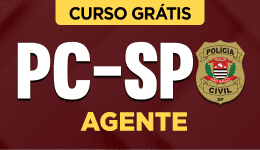 Capa Curso Grátis PC-SP - Agente