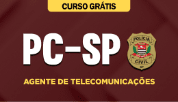 Capa Curso Grátis PC-SP - Agente de Telecomunicações