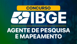 Capa Curso IBGE - Agente de Pesquisa e Mapeamento 2025 (pós-edital)