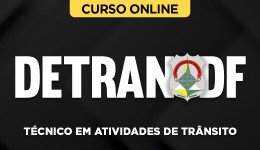 Capa Curso Detran-DF - Técnico em Atividades de Trânsito