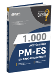 Capa Livro 1.000 Questões Gabaritadas PM-ES - Soldado